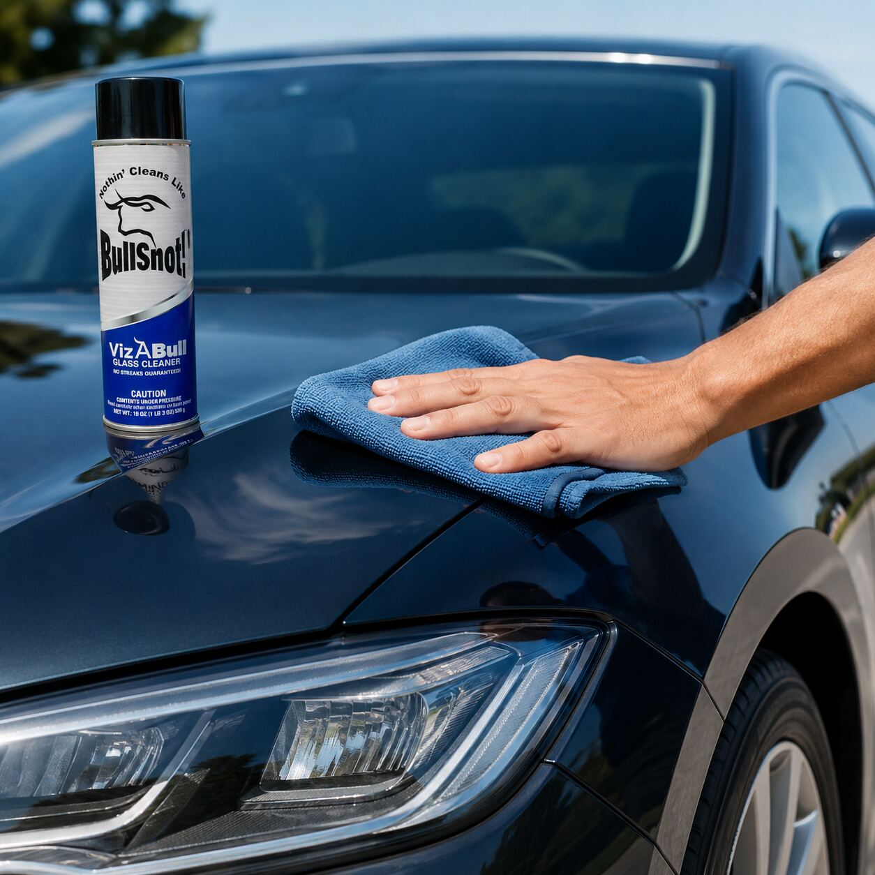 Cleaning glossy car paintwork