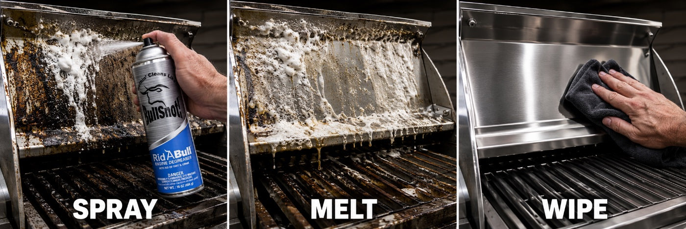 Spray, melt, wipe demo