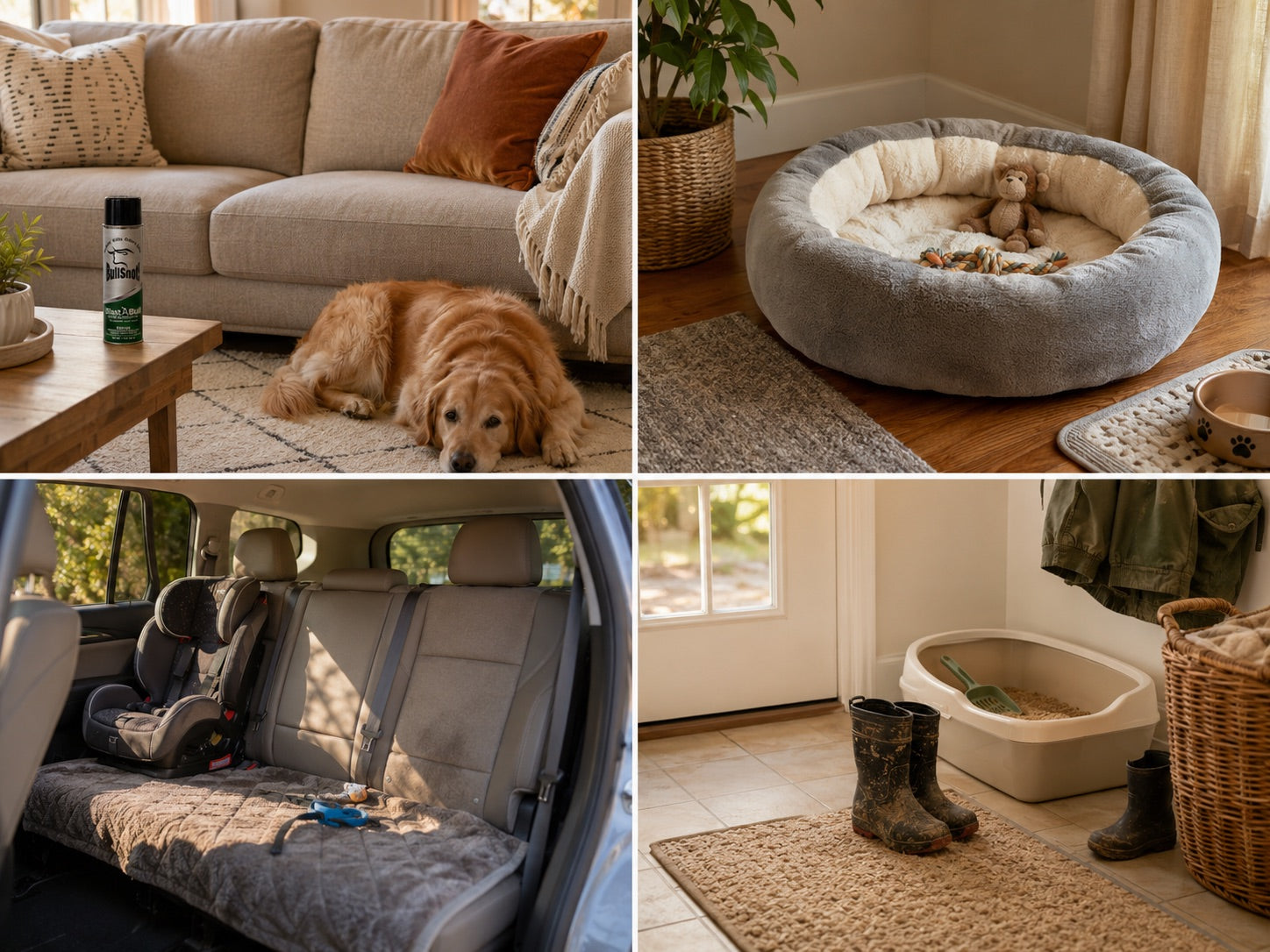 where pet odor lives (grid)