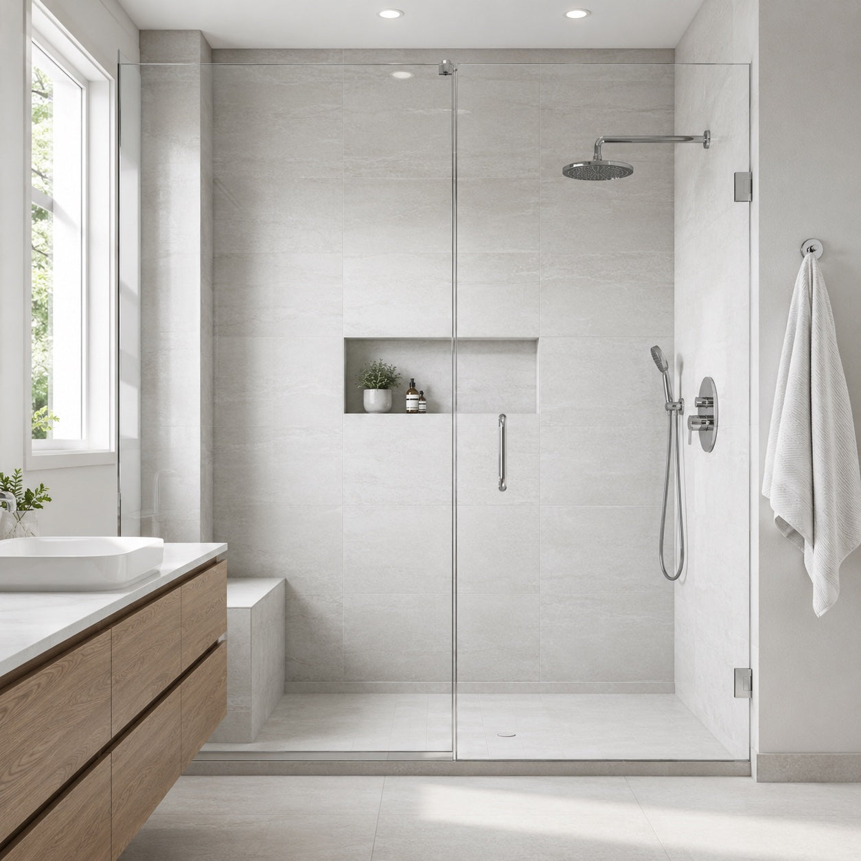 Shower glass