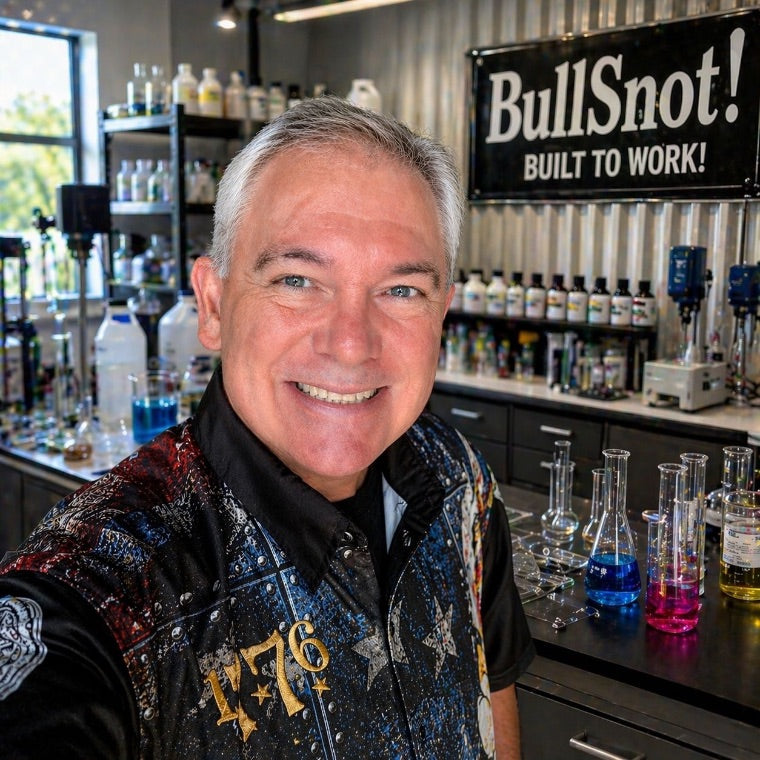 Vann Brown, the chemist and founder, smiling in his lab