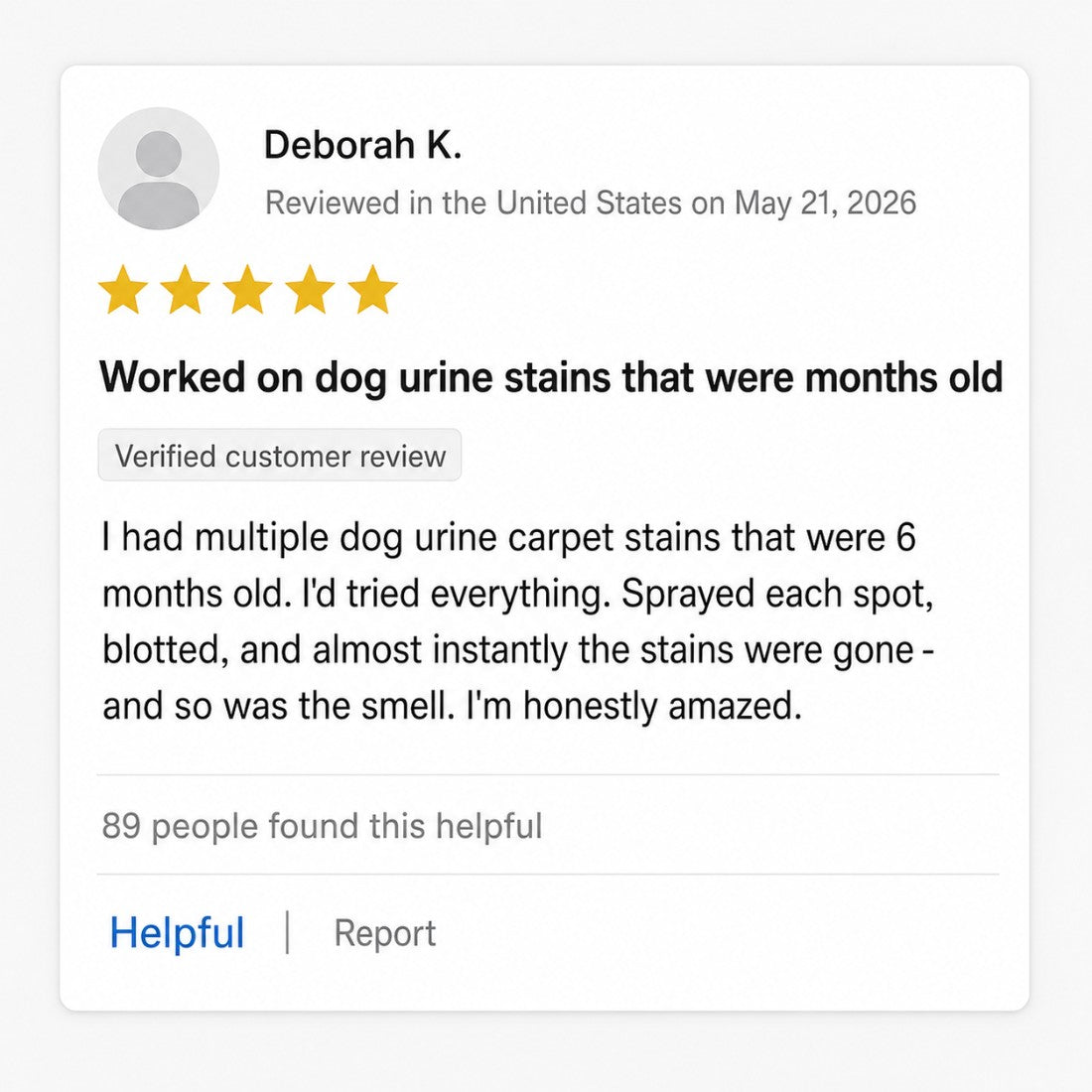 Verified review screenshot